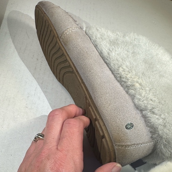 Emu of Australia Anthropologie Suede Sherling Slippers Moccasins Boots Women’s 9 - Picture 13 of 16